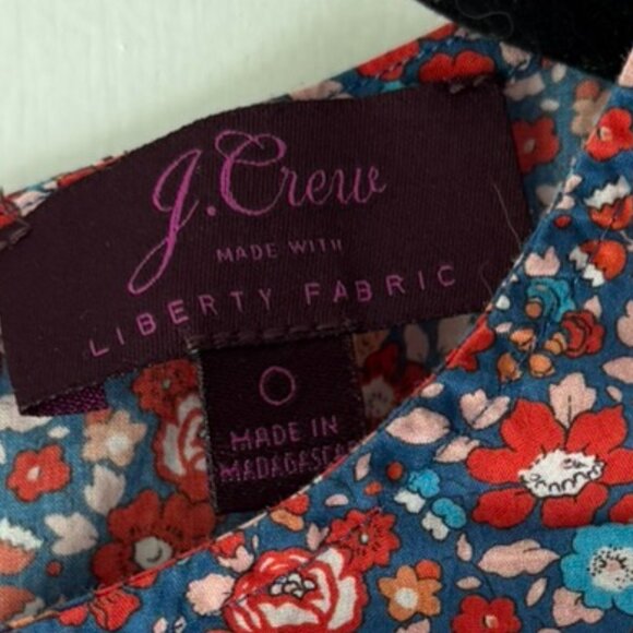 J. CREW Liberty Fabric Sleeveless Tank Shirt - Picture 2 of 3